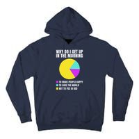 Why Do I Get Up In The Morning Funny I Have To Pee Tall Hoodie