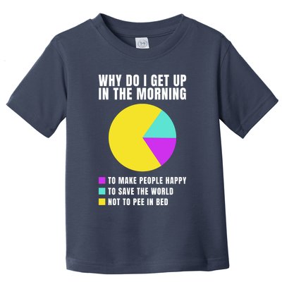 Why Do I Get Up In The Morning Funny I Have To Pee Toddler T-Shirt