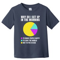 Why Do I Get Up In The Morning Funny I Have To Pee Toddler T-Shirt