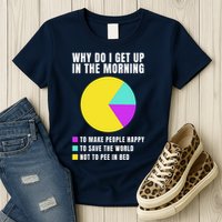 Why Do I Get Up In The Morning Funny I Have To Pee Womens T-Shirt