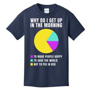 Why Do I Get Up In The Morning Funny I Have To Pee Kids T-Shirt