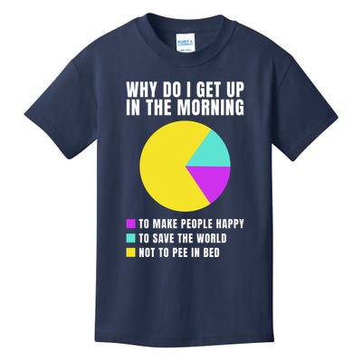 Why Do I Get Up In The Morning Funny I Have To Pee Kids T-Shirt
