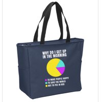 Why Do I Get Up In The Morning Funny I Have To Pee Zip Tote Bag