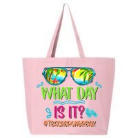 What Day Is It Teacher On Break Summer Vibes Funny Teacher 25L Jumbo Tote