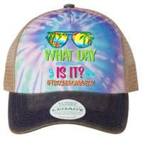 What Day Is It Teacher On Break Summer Vibes Funny Teacher Legacy Tie Dye Trucker Hat