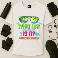 What Day Is It Teacher On Break Summer Vibes Funny Teacher Performance Shirt