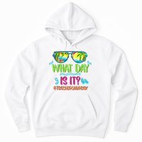 What Day Is It Teacher On Break Summer Vibes Funny Teacher Hoodie