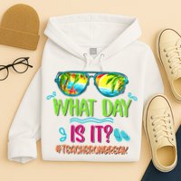 What Day Is It Teacher On Break Summer Vibes Funny Teacher Hoodie