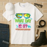 What Day Is It Teacher On Break Summer Vibes Funny Teacher Tall T-Shirt