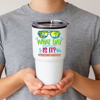 What Day Is It Teacher On Break Summer Vibes Funny Teacher Tumbler