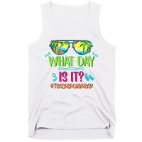What Day Is It Teacher On Break Summer Vibes Funny Teacher Tank Top