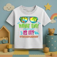 What Day Is It Teacher On Break Summer Vibes Funny Teacher Toddler T-Shirt