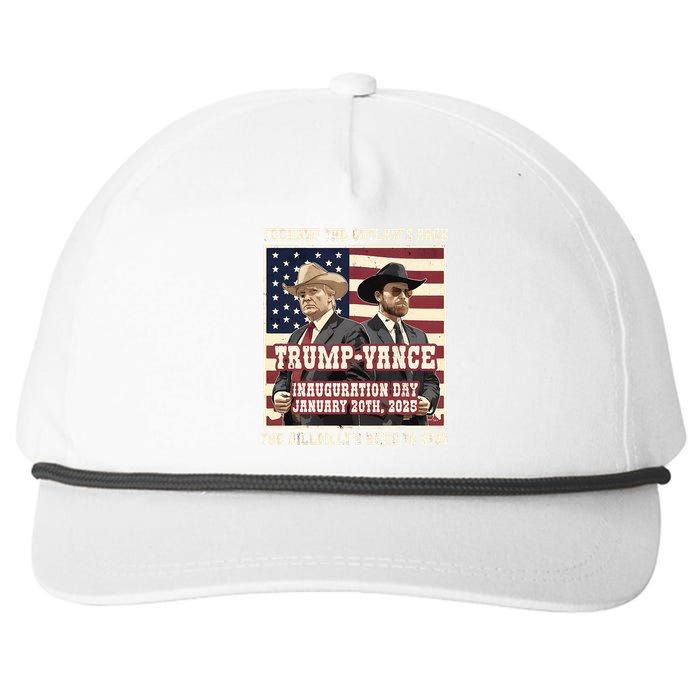 We Did It The Outlaw And The Hillbilly Trump Vance Victory Snapback Five-Panel Rope Hat