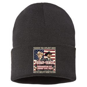 We Did It The Outlaw And The Hillbilly Trump Vance Victory Sustainable Knit Beanie