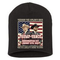 We Did It The Outlaw And The Hillbilly Trump Vance Victory Short Acrylic Beanie