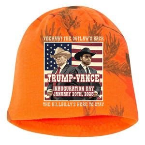 We Did It The Outlaw And The Hillbilly Trump Vance Victory Kati - Camo Knit Beanie