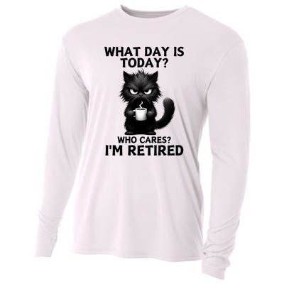 What Day Is Today Who Cares Im Retired Cooling Performance Long Sleeve Crew