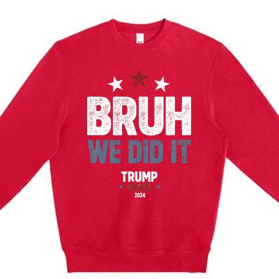 We Did It We Won Trump Vance Premium Crewneck Sweatshirt