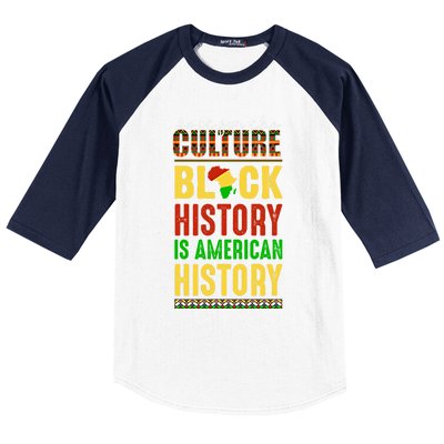 We Do It For Culture Black Ack History Is American History Funny Gift Baseball Sleeve Shirt