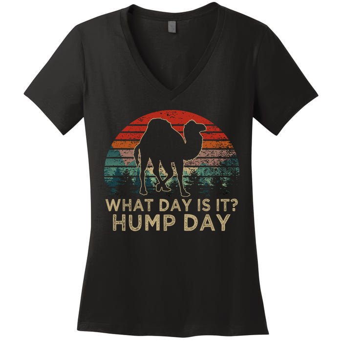 What Day Is It Hump Day Women's V-Neck T-Shirt