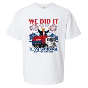 We Did It Team Garbage Trump 2025 Happy New Year Patriotic Sueded Cloud Jersey T-Shirt