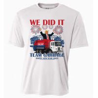 We Did It Team Garbage Trump 2025 Happy New Year Patriotic Cooling Performance Crew T-Shirt