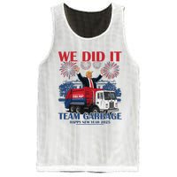 We Did It Team Garbage Trump 2025 Happy New Year Patriotic Mesh Reversible Basketball Jersey Tank