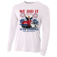 We Did It Team Garbage Trump 2025 Happy New Year Patriotic Cooling Performance Long Sleeve Crew