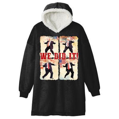 We Did It Trump Dancing Trump Inauguration Day 2025 47th Hooded Wearable Blanket