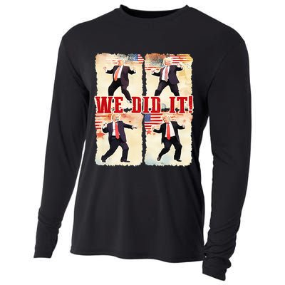 We Did It Trump Dancing Trump Inauguration Day 2025 47th Cooling Performance Long Sleeve Crew