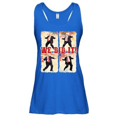 We Did It Trump Dancing Trump Inauguration Day 2025 47th Ladies Essential Flowy Tank