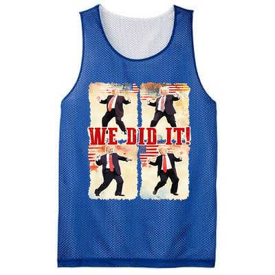 We Did It Trump Dancing Trump Inauguration Day 2025 47th Mesh Reversible Basketball Jersey Tank