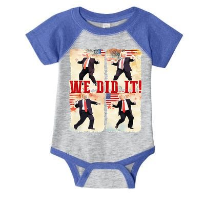 We Did It Trump Dancing Trump Inauguration Day 2025 47th Infant Baby Jersey Bodysuit