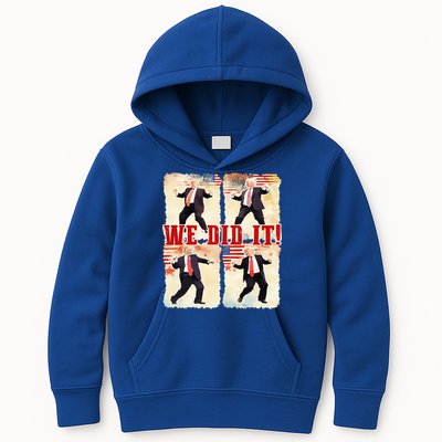 We Did It Trump Dancing Trump Inauguration Day 2025 47th Kids Hoodie