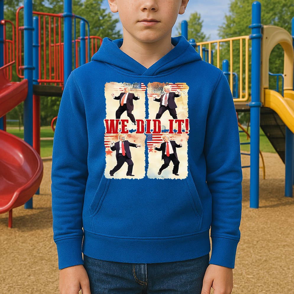 We Did It Trump Dancing Trump Inauguration Day 2025 47th Kids Hoodie