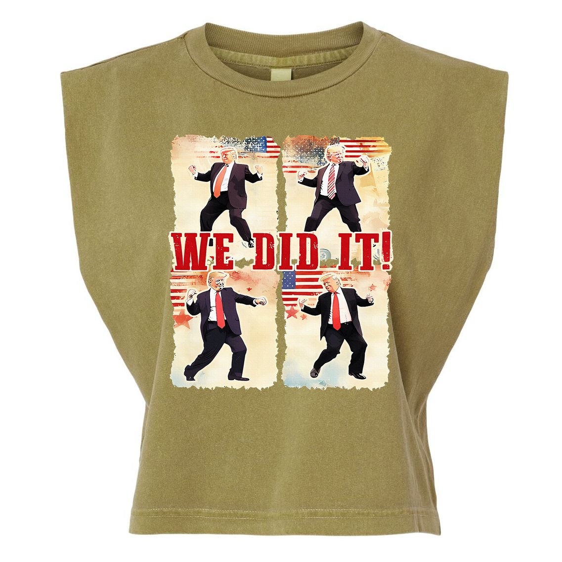 We Did It Trump Dancing Trump Inauguration Day 2025 47th Garment-Dyed Women's Muscle Tee