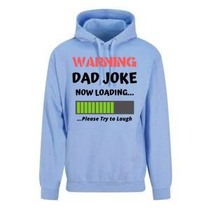 Warning Dad Joke Now Loading Please Try To Laugh Funny Gift Unisex Surf Hoodie