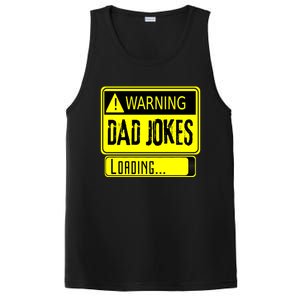 Warning Dad Jokes Loading Funny Dad Gift PosiCharge Competitor Tank