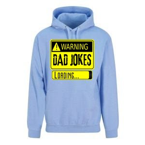 Warning Dad Jokes Loading Funny Dad Gift Unisex Surf Hoodie