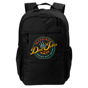 Warning Dad Jokes Ahead Proceed With Caution Daily Commute Backpack