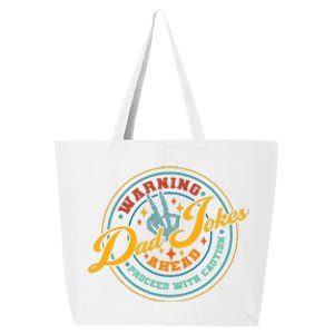 Warning Dad Jokes Ahead Proceed With Caution 25L Jumbo Tote