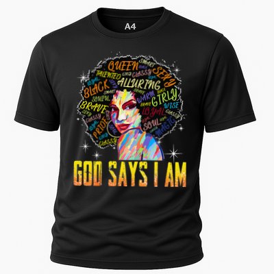 Wo Distressed Juneteenth Black History Awesome God Says I Am Performance Shirt
