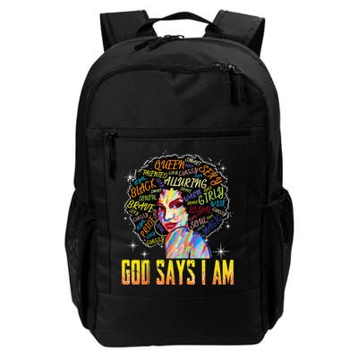 Wo Distressed Juneteenth Black History Awesome God Says I Am Backpack