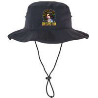 Wo Distressed Juneteenth Black History Awesome God Says I Am Bucket Hat