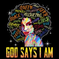 Wo Distressed Juneteenth Black History Awesome God Says I Am Bucket Hat