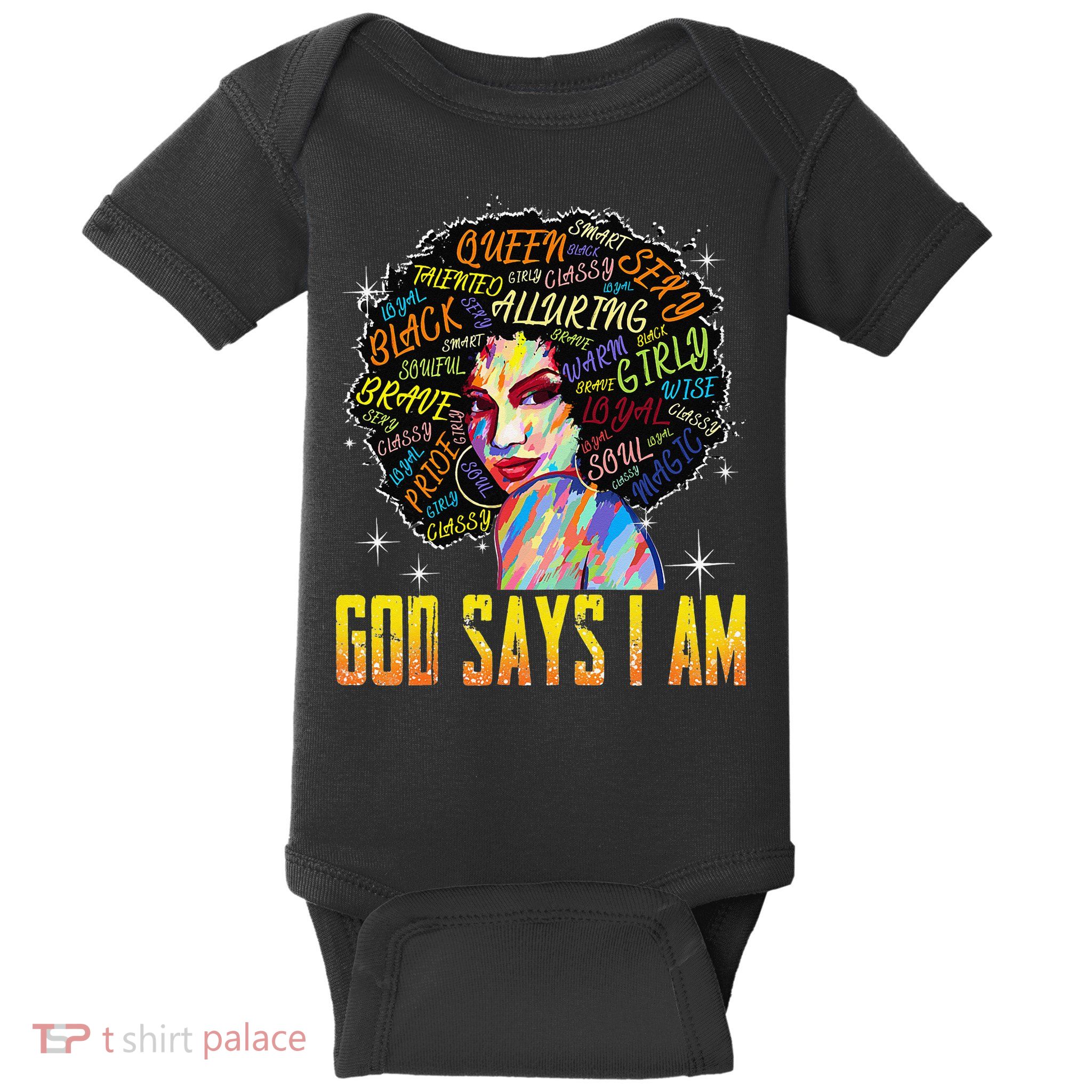 Wo Distressed Juneteenth Black History Awesome God Says I Am Baby Bodysuit