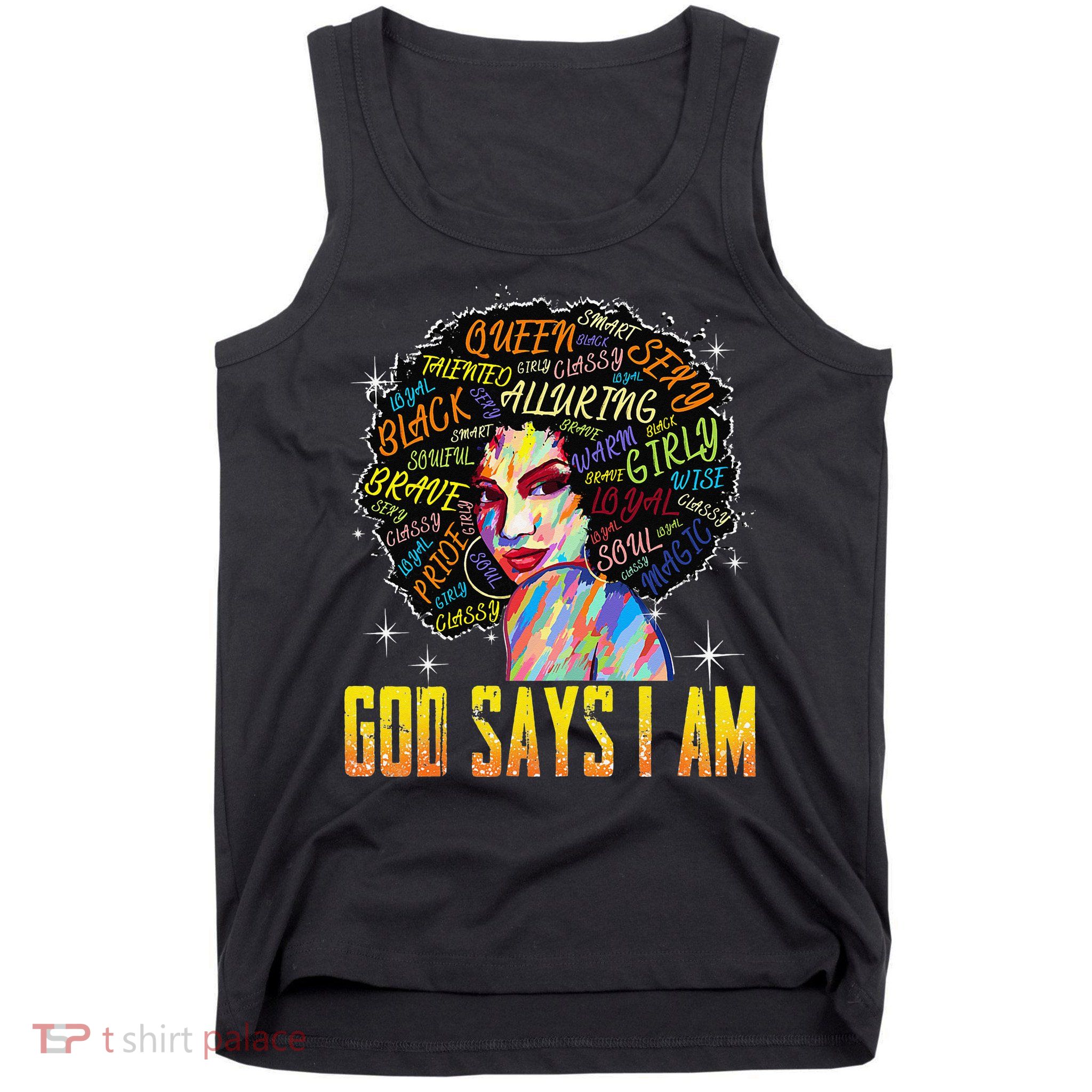 Wo Distressed Juneteenth Black History Awesome God Says I Am Tank Top