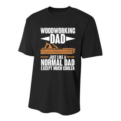 Woodworking Dad Just Like A Normal Dad Except Much Cooler Youth Performance Sprint T-Shirt