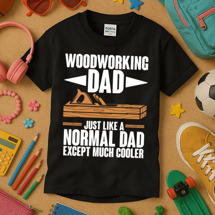 Woodworking Dad Just Like A Normal Dad Except Much Cooler Kids T-Shirt