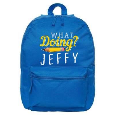 What Doing Jeffy 16 in Basic Backpack
